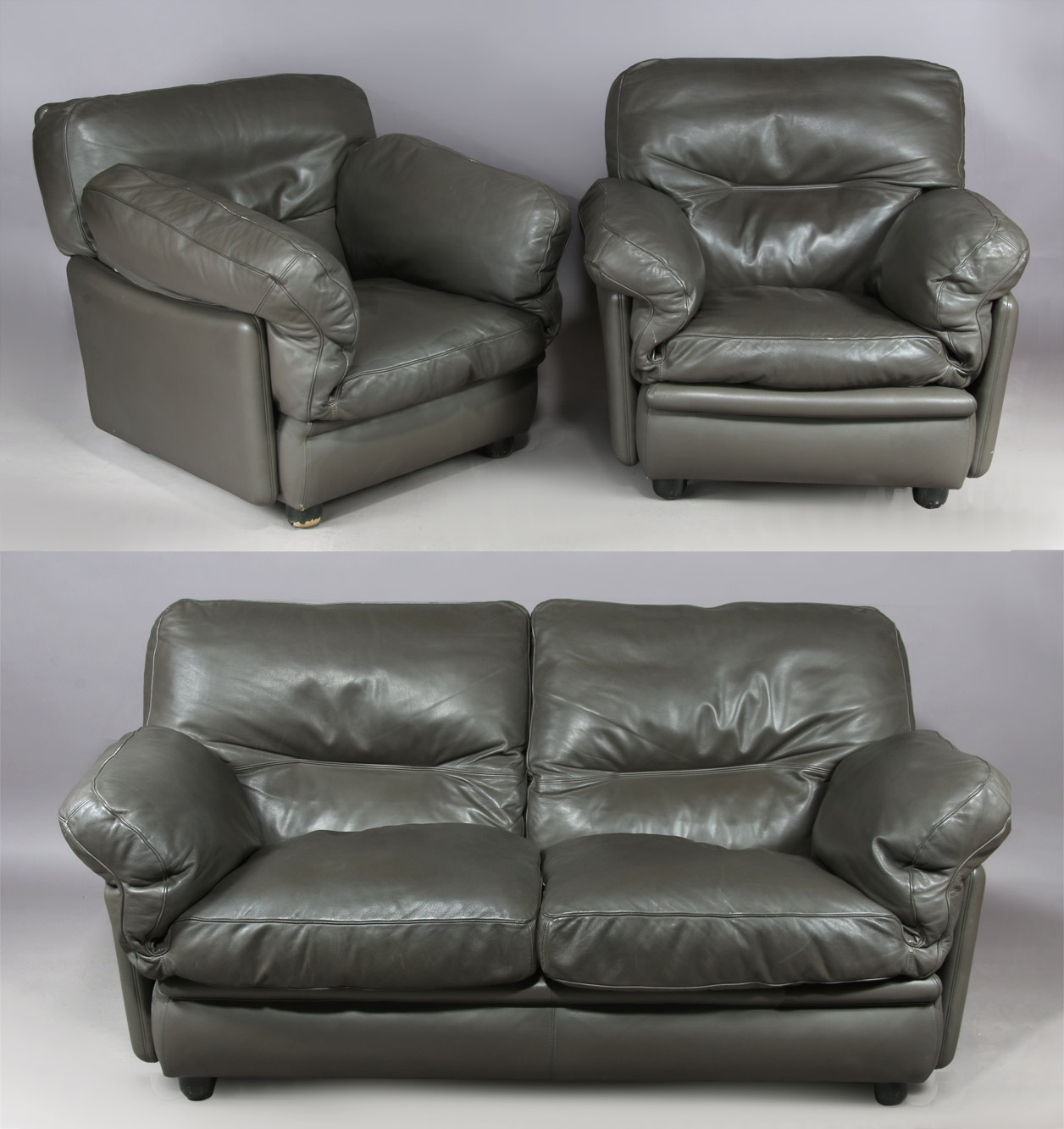  SOFA Y DOS SILLONES COFORTABLES ITALIANOS MODELO POPPY. 