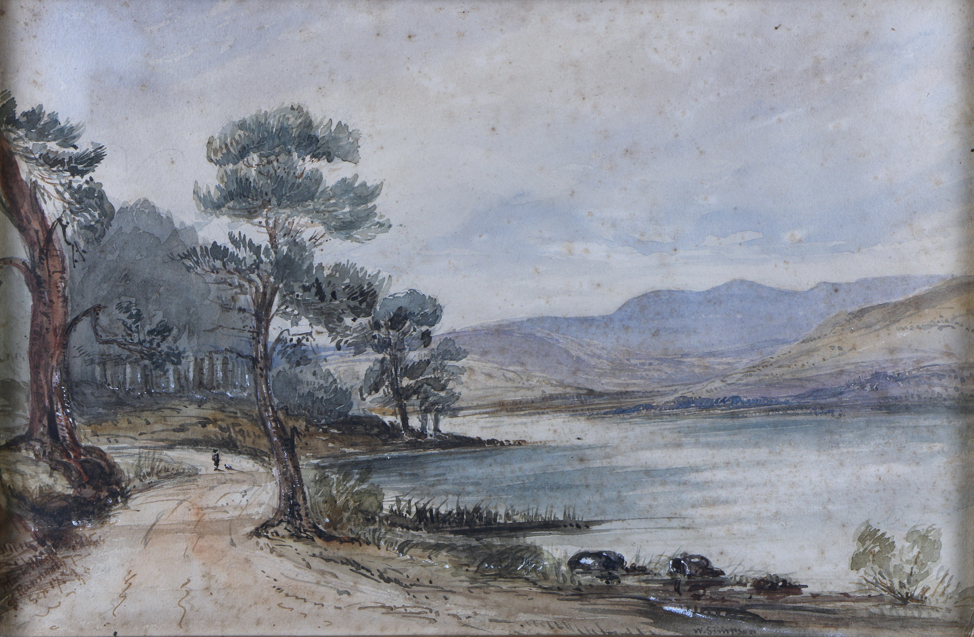 SIMPSON, William 'PAISAJE LACUSTRE'