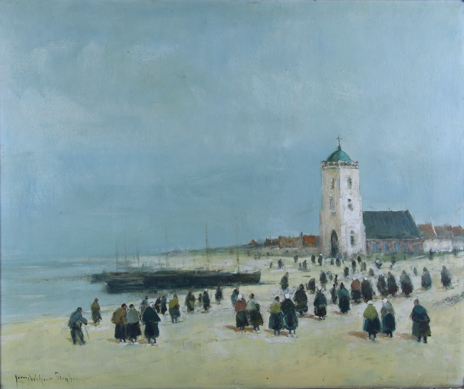 WITJENS STEPHAN, Jacques 'PUEBLO COSTERO CON PERSONAJES' WITJENS STEPHAN, Jacques 'PUEBLO COSTERO CON PERSONAJES'