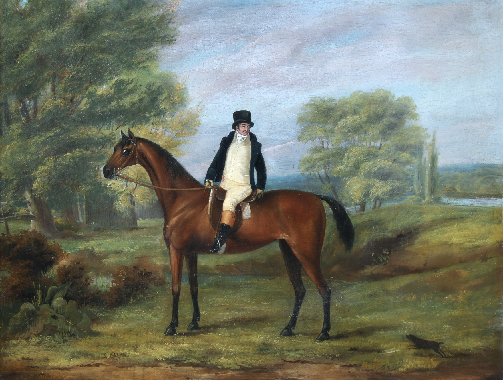 'HOMBRE A CABALLO SOBRE UN PAISAJE' 'HOMBRE A CABALLO SOBRE UN PAISAJE'