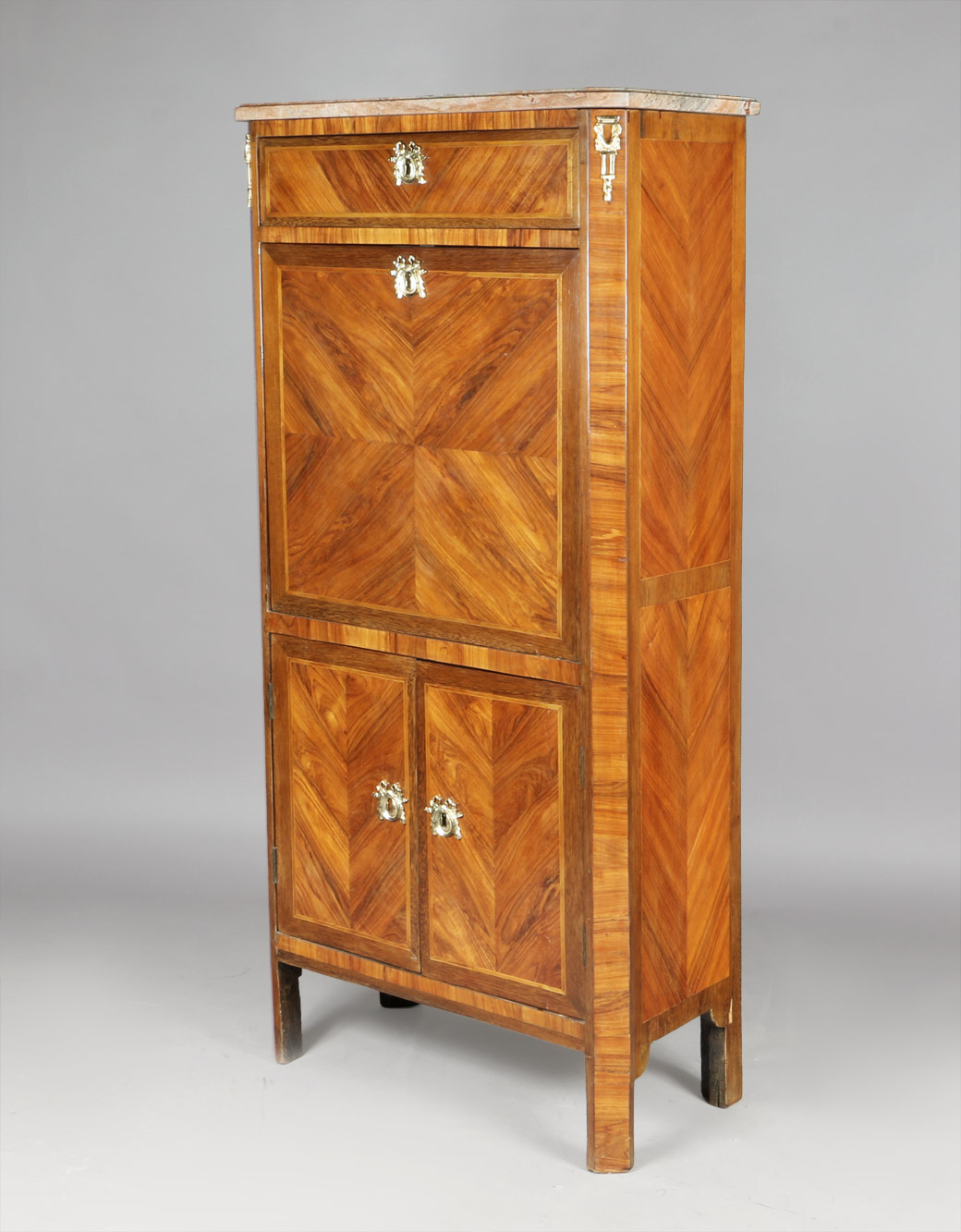  ANTIGUO MUEBLE SECRETAIRE FRANCES DE EPOCA TRANCISION. 