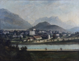 Lote 128: 'PAISAJE CON CANAL'  'PAISAJE CON CANAL' 