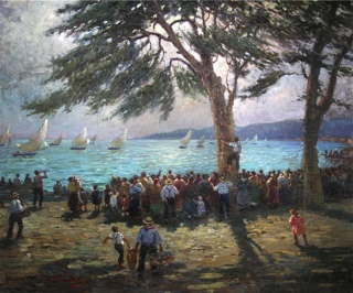 Lote 36: MORELLO, Federico 'REGATA NAPOLITANA' 