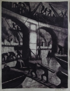 Lote 194: QUINQUELA MARTIN, Benito 'PUENTE VIEJO' 