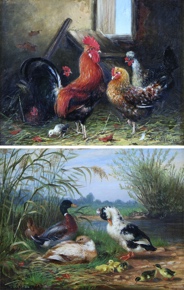 Lote 125: SCHEUERER, Julius 'PATOS Y GALLINAS' 