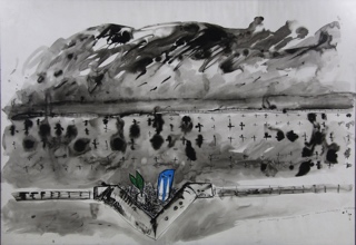 Lote 137: TESTA, Clorindo 'MONUMENTO CAIDOS EN MALVINAS'