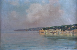 Lote 33: BRANCACCIO, Carlo 'VISTA DE BAHIA NAPOLITANA'